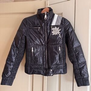 Authier Performance Ski Black Down Jacket Made in Italy size 42